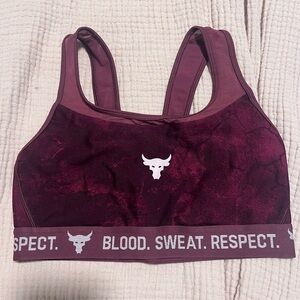 Women's Maroon Sports Bra